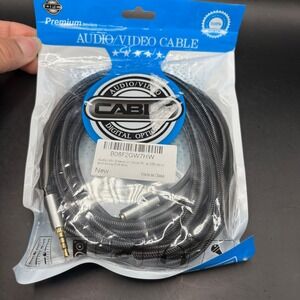 Audio Mic Extension Cable 20ft 3.5mm Jack, Xbox Playstation PS4 PS5,‎ New